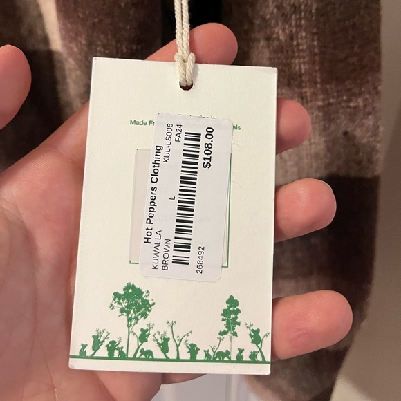 Brand New Mens Kuwalla Tee Plaid Overshirt Large NWT - Picture 7 of 7